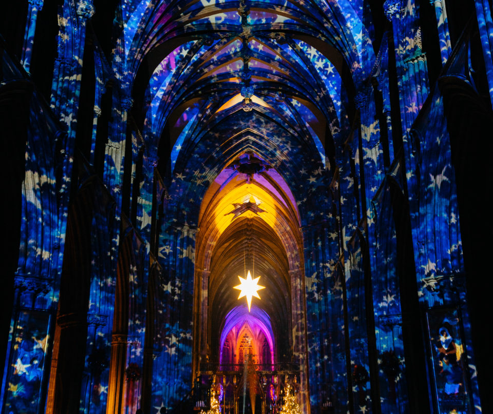 Tuesday 13th - Sunday 18th December. The award winning artistic collaboration known as ‘Luxmuralis’ are back with a spectacular Christmas illuminations inside Winchester Cathedral entitled : ’Star of Wonder’.